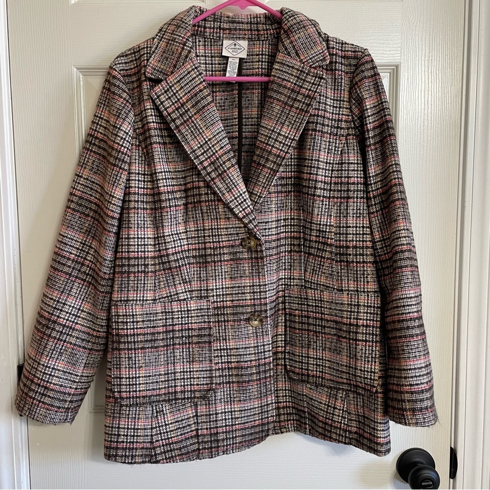 St. John’s Bay Tweed Blazer Petite Large